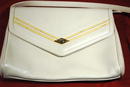 Vintage Gucci Winter White Leather Purse