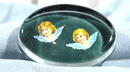 Oval Paper weight with angels