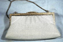 Vintage White Mesh Purse evening bag