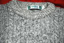 Irish Fisherman's Sweater Gray/Black Marbled