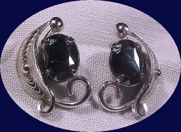 Sorrento Sterling & Hematite Earrings *