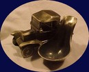 Antique Pewter Car Pipe Holder
