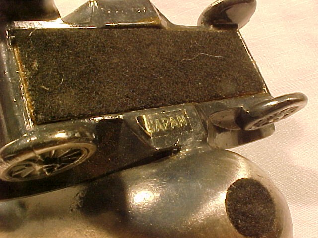 Antique Pewter Car Pipe Holder