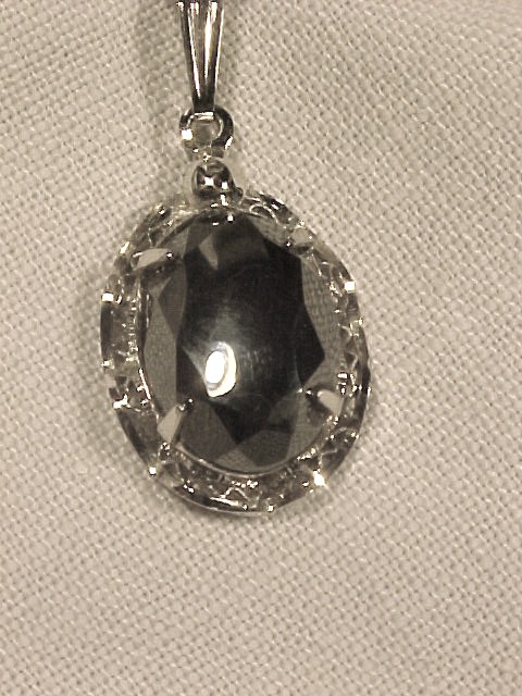 Sorrento Sterling Hematite Pendant Necklace