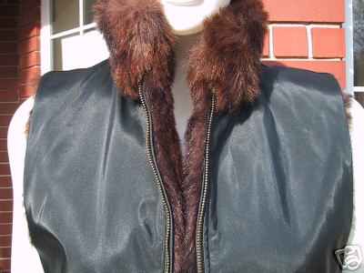 Coaco New York reversable Faux Fur Vest -Medium-