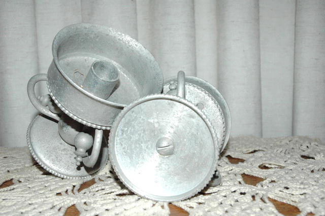 B.W. Buenilum Aluminum Oil Lamp Bases *PRICE REDUCTION!*