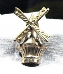 Sterling Silver Movable Windmill Brooch by Lang