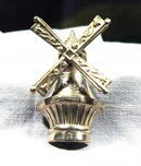 Sterling Silver Movable Windmill Brooch by Lang