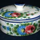 Pintado A Mano Mexico Pottery Tortilla Keeper with Lid