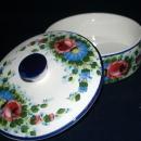 Pintado A Mano Mexico Pottery Tortilla Keeper with Lid
