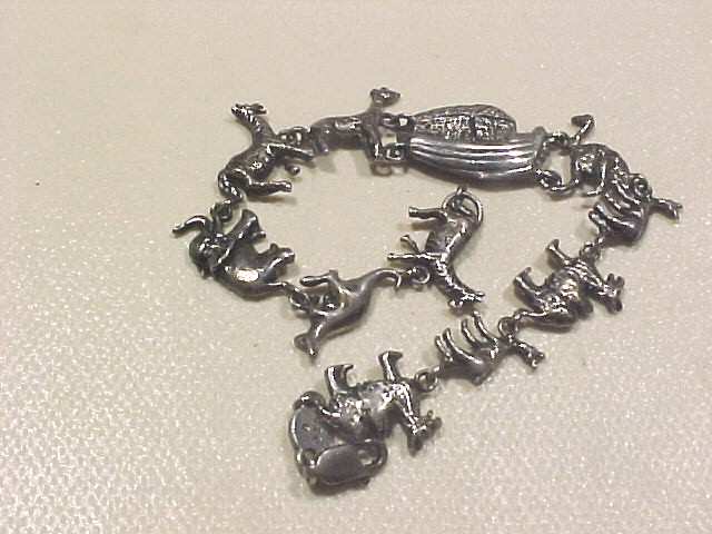 Sterling Silver Noah's Ark Bracelet