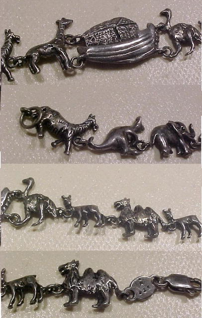 Sterling Silver Noah's Ark Bracelet