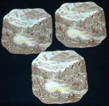 Olde English Countryside Made in England by Johnson Brothers Square Salad Plate FREE SHIPPING