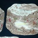 Olde English Countryside Made in England by Johnson Brothers Square Salad Plate FREE SHIPPING