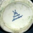 VINTAGE DRESDEN GERMANY PORCELAIN MUSICAL ANGEL with Lyre Free Shipping