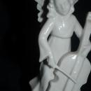 VINTAGE DRESDEN GERMANY PORCELAIN MUSICAL CELLO ANGEL Free Shipping