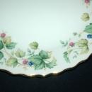 Andrea by Sadek Porcelain Cake Plate with Matching Server Vineyard Pattern FREE SHIPPING