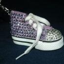 High Top Tennis Shoe with Rhinestone Key Chain Free Ship