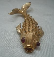 Large Boucher Koi Fish Pin Brooch