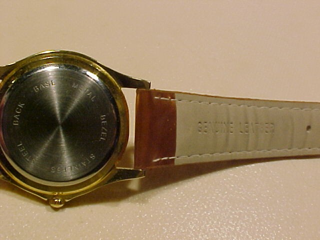 Baby Angel or Cherub Watch By Infinity with Genuine Bronze Leather Band