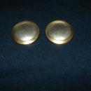 Vintage Marjorie Baer Earrings MBSF Modernist Hammered Mixed Metals Clip on Earrings. FREE SHIPPING!
