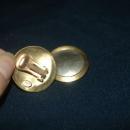 Vintage Marjorie Baer Earrings MBSF Modernist Hammered Mixed Metals Clip on Earrings. FREE SHIPPING!