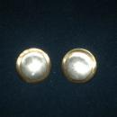 Vintage Marjorie Baer Earrings MBSF Modernist Hammered Mixed Metals Clip on Earrings. FREE SHIPPING!
