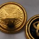 Ben Amun Black Obsidian Crystal and Gold Clip On Earrings Free Shipping
