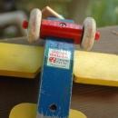 Vintage Wooden Toy Airplane, Carpet Cruiser by Carpenter Toys USA FREE SHIPPING