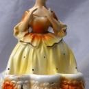 Vintage Chadwick Japan LADY LIPSTICK HOLDER Yellow Dress Figurine CMI Inc Free Shipping