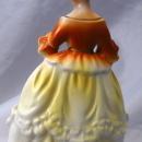 Vintage Chadwick Japan LADY LIPSTICK HOLDER Yellow Dress Figurine CMI Inc Free Shipping
