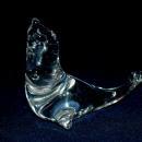 Hand Blown Crystal Glass Seal Paperweight Signed NV Free Shipping