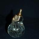 Controlled Bubble Crystal Glass Pear Paperweight