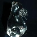Crystal Glass Bunny Rabbit PaperWeight , hand blown