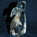 Crystal Glass Bunny Rabbit PaperWeight , hand blown
