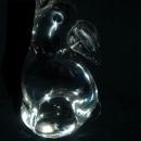 Crystal Glass Bunny Rabbit PaperWeight , hand blown