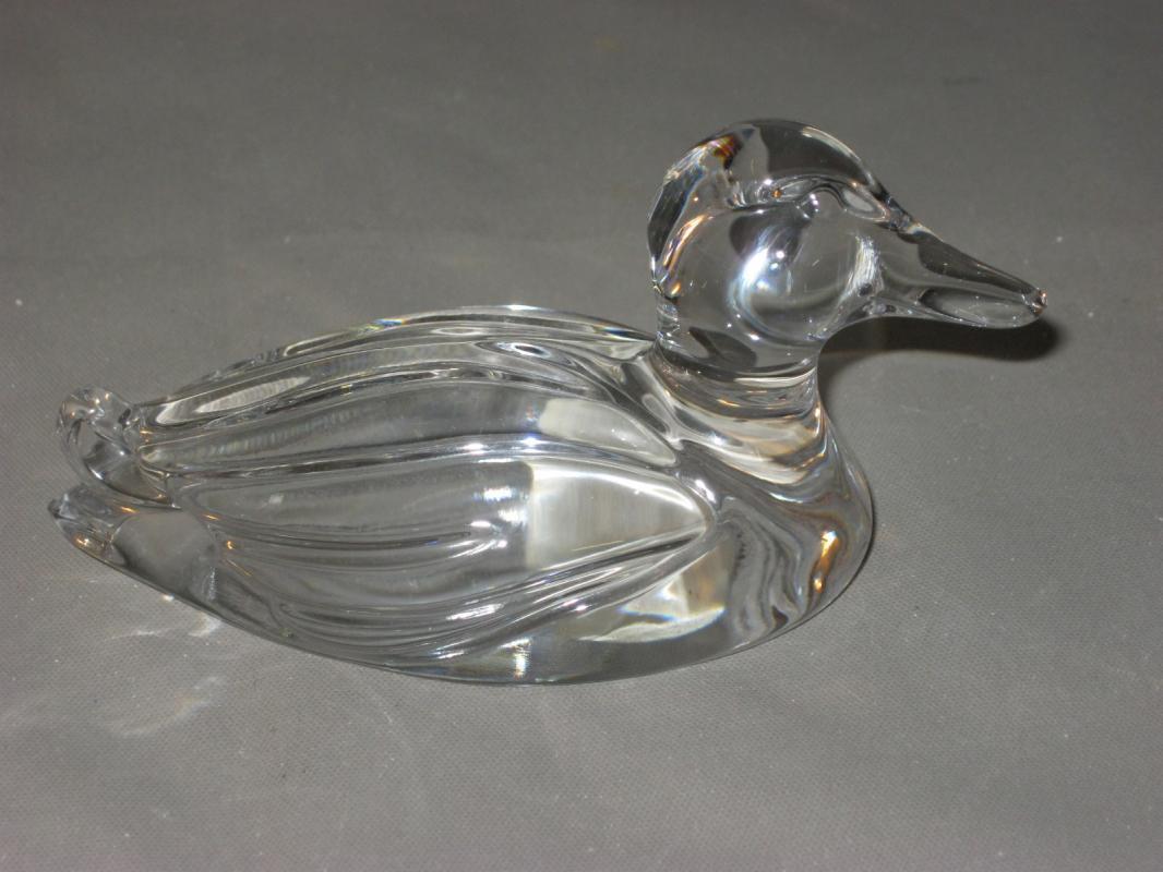 Princess House 24% Lead Crystal Mallard Duck Paperweight FREE SHIPPING