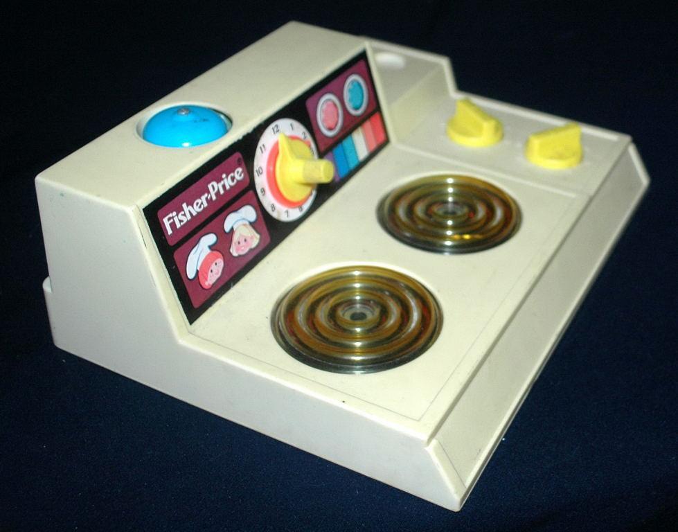 GREAT VINTAGE FISHER PRICE STOVE TOP