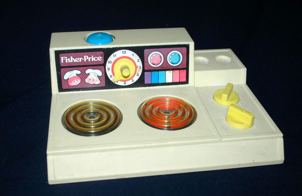 GREAT VINTAGE FISHER PRICE STOVE TOP
