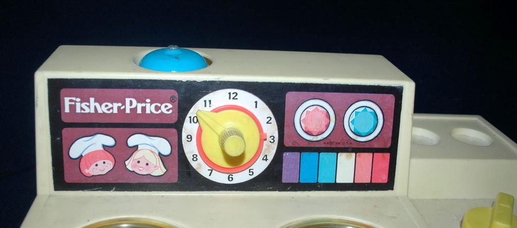 GREAT VINTAGE FISHER PRICE STOVE TOP