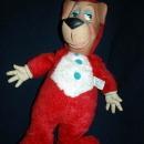 HUCKLEBERRY HOUND HANNA-BARBARA TV CARTOON SHOW KNICKERBOCKER LARGE PLUSH / RUBBER FACE AND HANDS DOLL 60s FREE SHIPPING