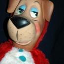 HUCKLEBERRY HOUND HANNA-BARBARA TV CARTOON SHOW KNICKERBOCKER LARGE PLUSH / RUBBER FACE AND HANDS DOLL 60s FREE SHIPPING