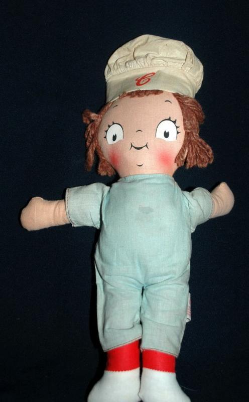 Vintage Campbell Soup Kids Doll, Knickerbocker- boy FREE SHIPPING