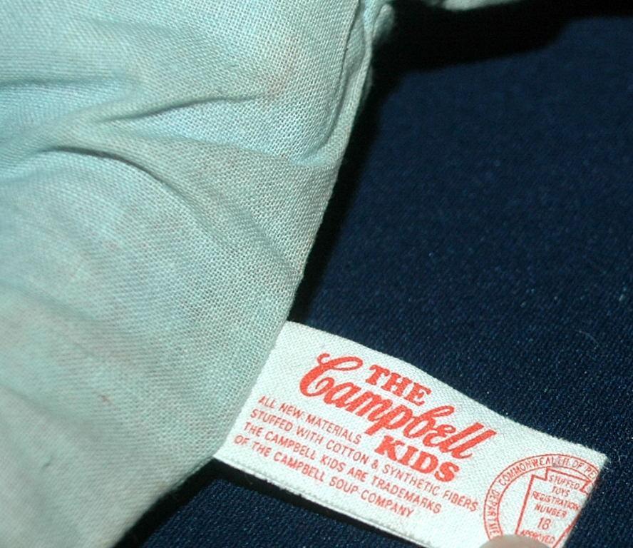 Vintage Campbell Soup Kids Doll, Knickerbocker- boy FREE SHIPPING