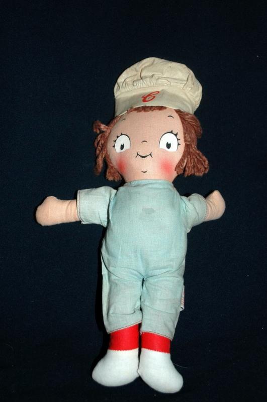 Vintage Campbell Soup Kids Doll, Knickerbocker- boy FREE SHIPPING