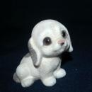 Josef Originals Flocked Fuzzy Puppy with Glass Eyes Free Shipping