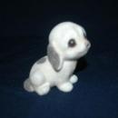Josef Originals Flocked Fuzzy Puppy with Glass Eyes Free Shipping