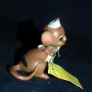 VINTAGE JOSEF ORIGINALS NURSE MOUSE WITH PILLS FIGURINE MADE IN JAPAN with tags Free Shipping