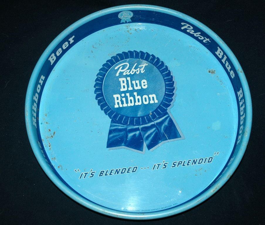 Pabst Blue Ribbon Tip, Bar Tray 1950's