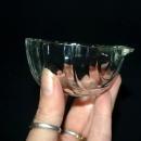 9 Shell Dessert Bowls Gold and Color Flash Trim
